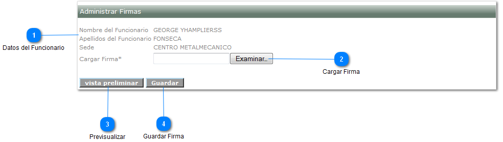 Administrar Firmas