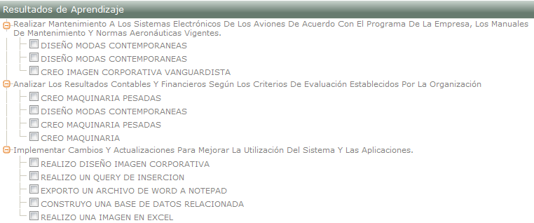 Resultados de aprendizaje