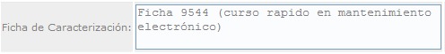 Ficha de caracterización