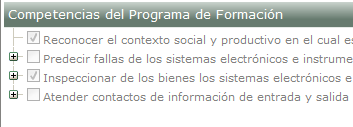 Competencias y resultados del programa