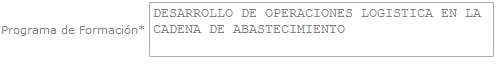 Programa de formación