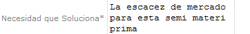 Necesidad a solucionar
