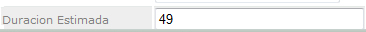 Duracion estimada
