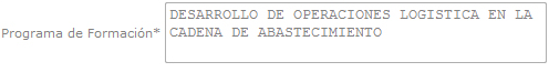 Programa de formación