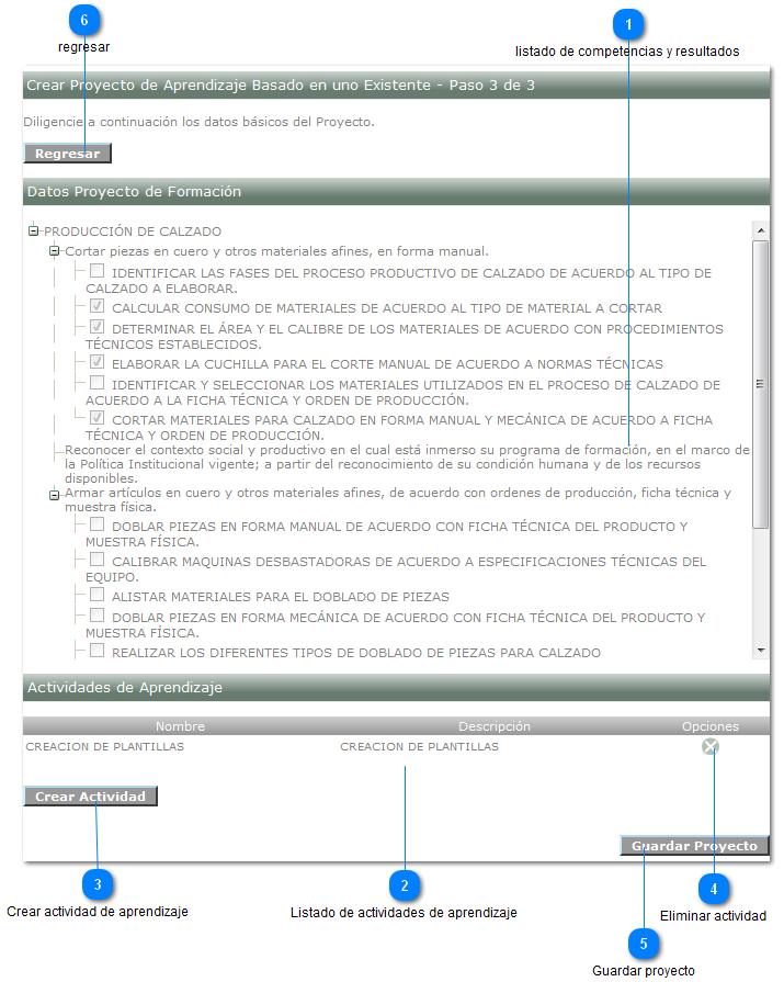 Crear Proyecto de Aprendizaje Basado en Existente sin Conservar Actividades - paso 3