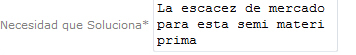 Necesidad a solucionar