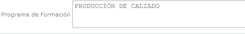 Programa de formación