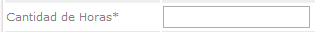 Cantidad de Horas