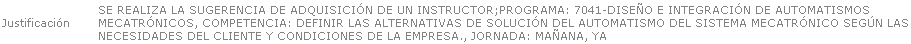 Justificación