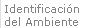 Identificado del Ambiente