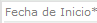 Fecha de inicio de la sugerencia