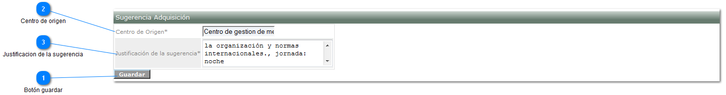Sugerencia de adquisición de instructor 