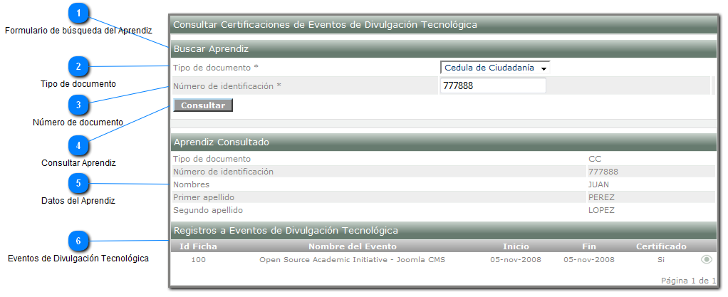Consultar certificaciones