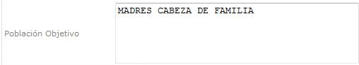 Población objetivo