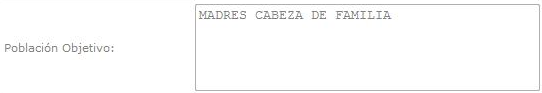 Población objetivo
