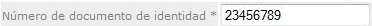 Número de documento