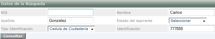 Formulario de búsqueda