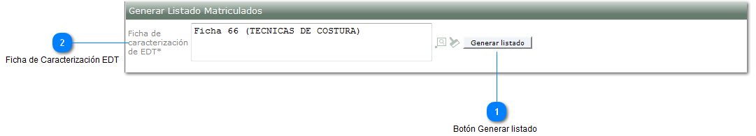 Generar Listado Matriculados