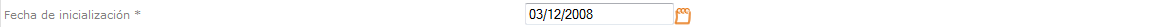 Fecha de Inicialización