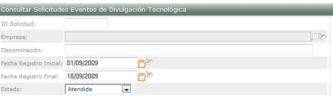 Panel Criterios de Búsqueda