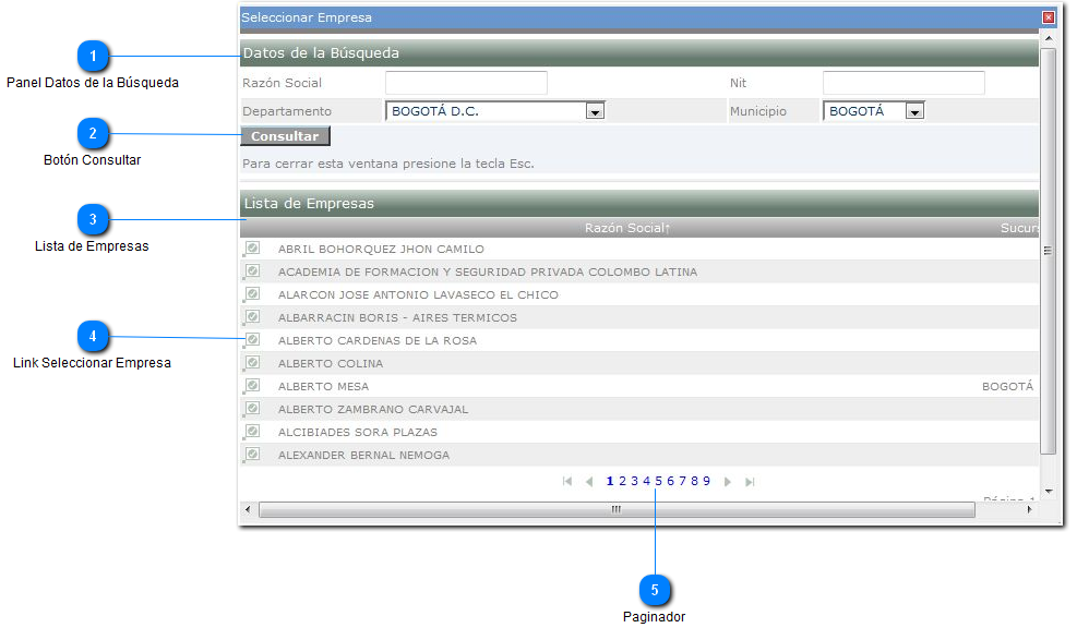 Seleccionar Empresa