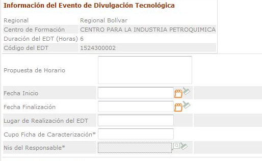 Información Ficha de Caracterización.
