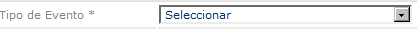 Tipo de Evento