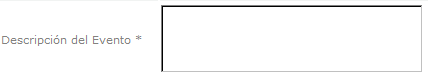 Descripción del Evento