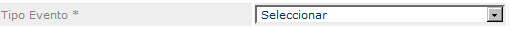 Tipo de Evento