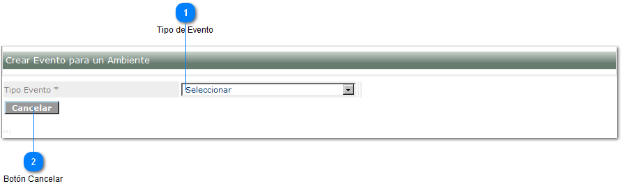 Formulario - Paso 1: Selección del Tipo Evento