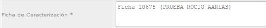 Ficha de caracterización
