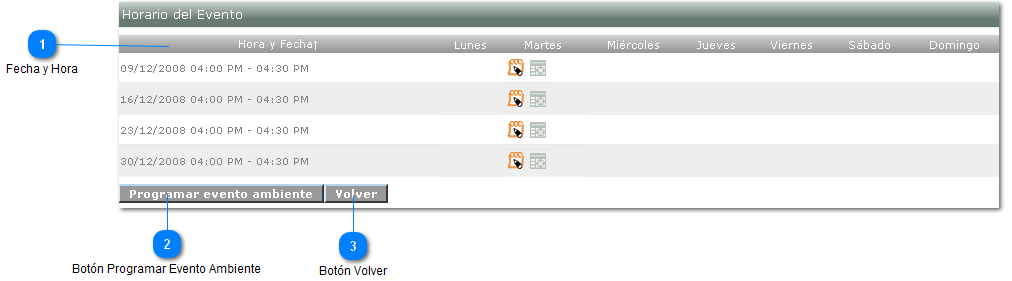Formulario - Paso 5: Programación del Evento
