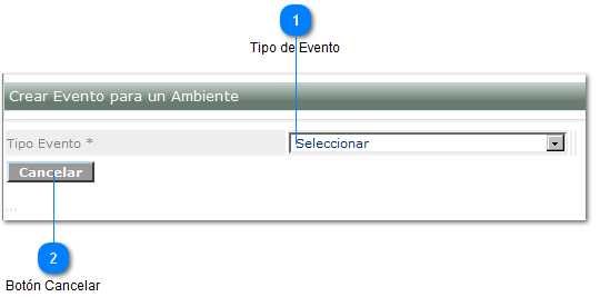 Formulario - Paso 1: Selección del Tipo Evento