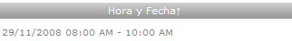 Fecha y Hora