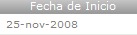 Fecha de Inicio