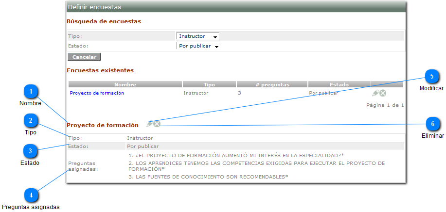 Consulta de encuesta