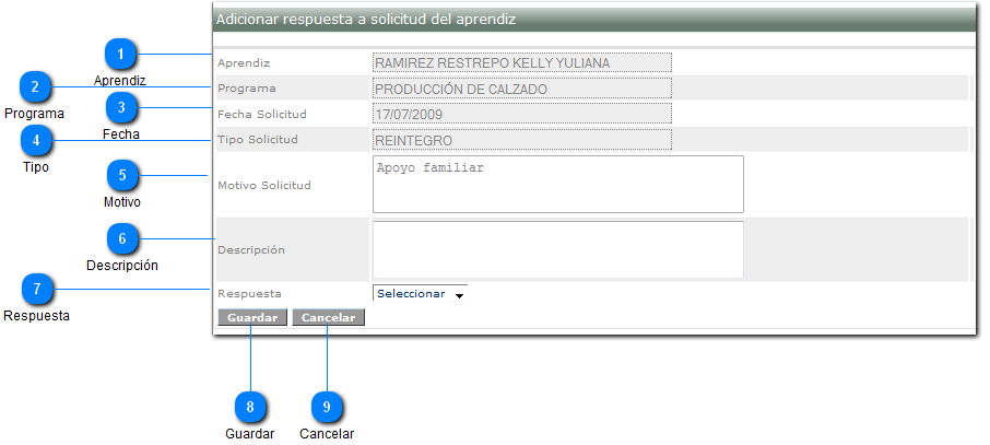 Solicitud de Reintegro