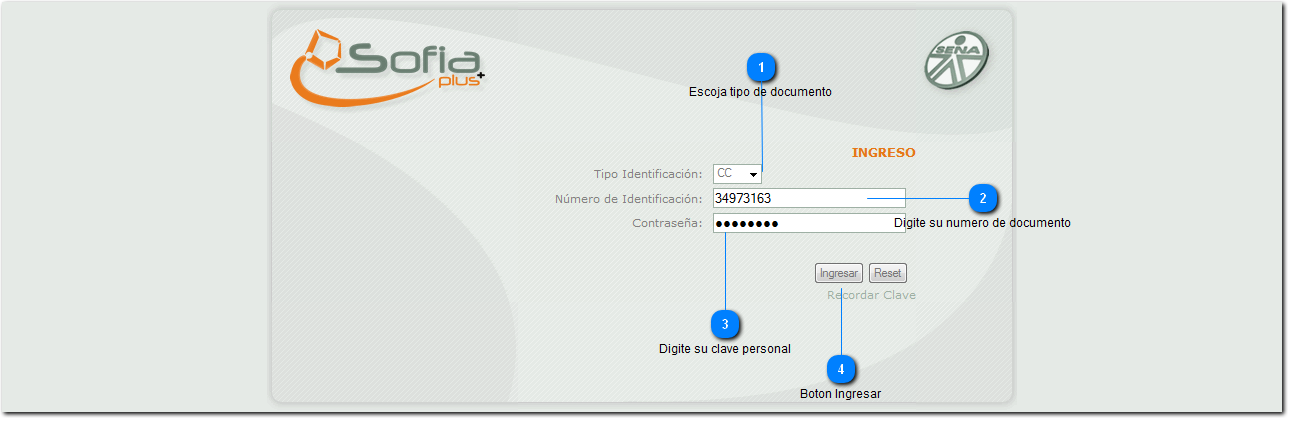 Ingresar al Sistema 