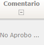 Comentario / Retroalimentacion