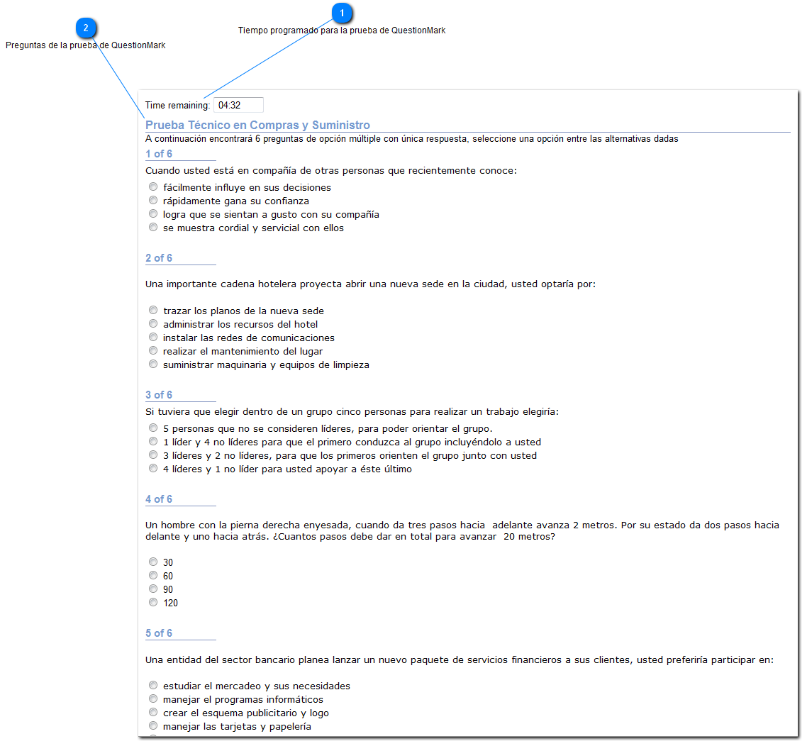Prueba QuestionMark