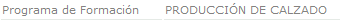 Programa de formación