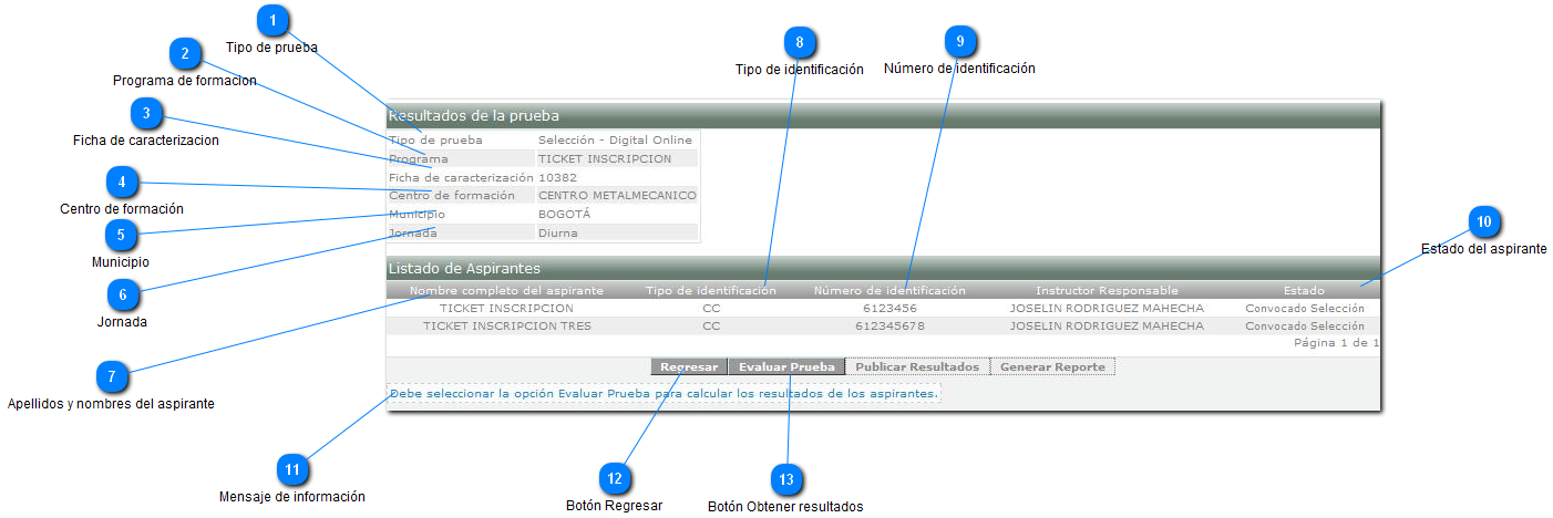 Gestionar Resultados