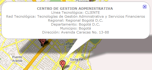 Información del Centro de Formación