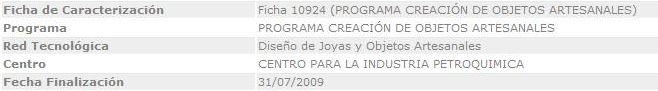 Información de la Ficha