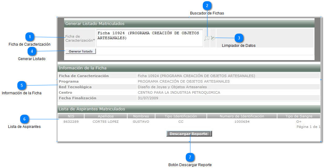 Generar Reporte para Carnet