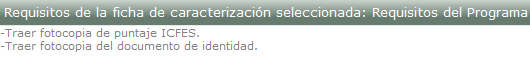 Requisitos Matrícula