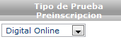 Tipo de Prueba Preinscripción
