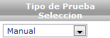 Tipo de Prueba Selección