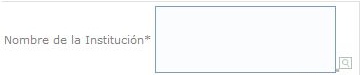 Nombre de la Institución