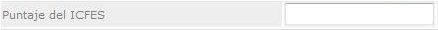 Puntaje del ICFES